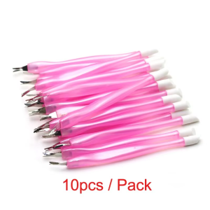 YIKOOLIN 5/10Pcs Ways Manicure Nail Cuticle UV Gel Polish Pusher Remover Trimmer Stainless Steel Pedicure Dead Skin Cuticle Care