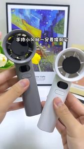 Mini Kipas Angin Portable Usb Handheld Stand Up Desktop Fan Portable Strong Wind 120 Speed Fan Digital Display Adjustable Wind Speed Turbocharged Fan Suitable For Outdoor Space Adjustment And Rapid Cooling Durable And Convenient Fan