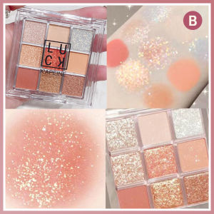 Eyeshadow Palette Lengkap Tahan Lama Anti Air Eye Shadow Jaded Glitter Korea 9 Warna-🌹Tamia