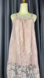 MC BT372 BAJU DASTER DRESS RENDA BRUKAT TALI PITA BAJU TIDUR BAHAN BRUKAT