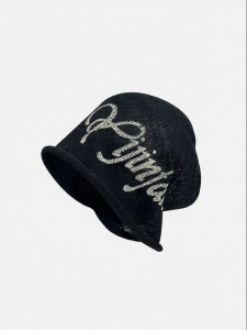Laid-back Letter Print Knit Hat
