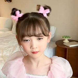 Ikat Rambut Anak Kupu-Kupu Lucu Korea Set Isi 2