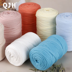 1Pcs Polyester T-Shirt Yarn For DIY Crafting Crochet And Knitting - Bags Cushions Dolls Baskets Scarves 210g/7.4oz 50m/54yd