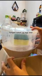 Dispenser Sabun Cuci Piring Wadah Pompa Sabun Cupir Praktis Kekinian Viral Gratis Spons Cuci Piring