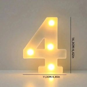 Đèn LED Số 0-9 Đèn Ngủ Phát Sáng Cho Đám Cưới Tiệc Sinh Nhật Phòng Ngủ Đèn Trang Trí Nhà Cửa