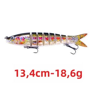 Sinking Swimbait Crankbaits Set 13.7cm 27g Wobblers Mồi Câu Cá Với Móc Treble Mạnh Mẽ Cho Pike Carp Bass - Bộ Mồi Nhân Tạo
