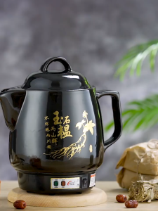 Traditional Chinese Medicine Ceramic Pot Large Capacity 3L/5L Traditional Decocting and Health Preservation Therapy Electric Sandpot for Boiling