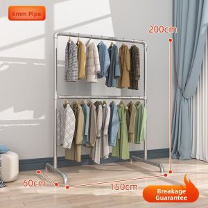 Double Layer Reinforced Steel Drying Pole