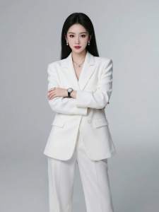 QFN | Elegant Business Casual White Female Suit Set
