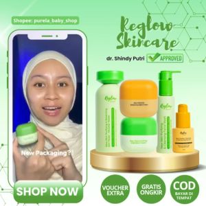 Skincare Perawatan Wajah Cream Reglow Whitening Sunscreen Flek Jerawat