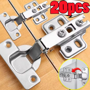 20Pcs Furniture Cabinet Hinge / Soft Close Hidden Hinges / Concealed Closing Damper /  Steel Hinge for Kitchen Cabinet Door with Screw