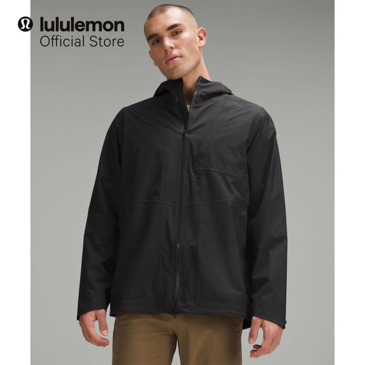 lululemon Men s Waterproof Full Zip Rain Jacket Lazada Singapore