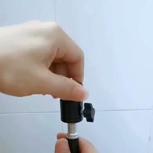 3/8 PTZ Universal Mini Tripod Ballhead Ball Head with 1/4" M4 Screw Adapter For Fill Light Gopro Camera DSLR Part