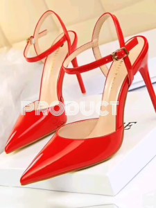 Sepatu High Heels Wanita Pesta Kantor Elegan | Stiletto Tali Ankle Slingback | Hak Lancip Mewah