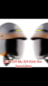 MŨ BẢO HIỂM TRÙM ĐẦU 3/4 KÍNH ÂM CÓ LƯỠI TRAI CHỐNG CHÓI CHÍNH HÃNG GXT139