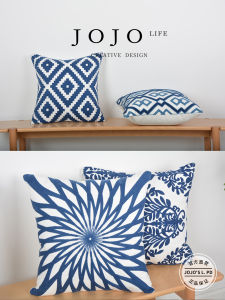 Modern Home Square Pillowcase Cotton Fabric Breathable Washable Cushion Cover Jojos L. PD No Noise PP Cotton Filling
