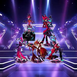 New Hazbin Hotel 2 Charlie Morningstar Stand Acrylic Figures Vaggie Desktop Standing Sign Model Decoration Collection Gifts