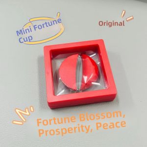 Mini Red Creative Gift Cup Solid Wood Chaoshan Miniature Red Success Cup Decorative Ornaments South Fujian Handmade Souvenir