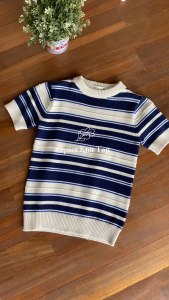 LEWIS EMMA - Space Knit Top (6 Bulan-14 Tahun) Atasan Knit Anak Laki-Laki / Pakaian Baju Rajut Lengan Pendek