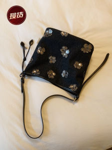 Glitter Flower Retro Womens Tote Bag