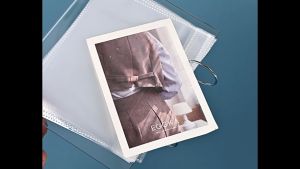 3 Inch Acrylic Kpop Lomo Card Pocket Desktop Standing Mini Album with Stand Hold Photos