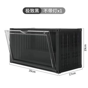 Rose Themed Display Dustproof Storage Box for Figurines Collectibles Hirono Le Petit Prince Series ABS Material 17cm Size