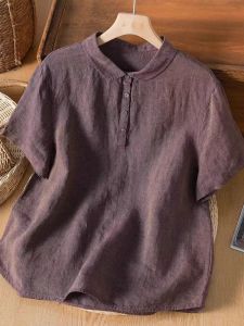 Moxueer | High-end Linen Short Sleeve Shirt