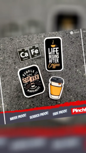Coffee Stickers - People Called Coffee I Called Happiness 4pcs