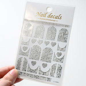 1 Miếng Dán Móng Tay 3D Hình Rắn Báo Gợi Cảm 6 Màu Da Động Vật Tự Dính Trang Trí Làm Móng DIY Hình Trượt Tình Yêu