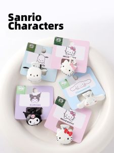 Adorable Sanrio Cat Girl Hair Accessories Hair Clips Alloy Cute  out Sweet Style Hair Grips for Daily Use Girl Heart