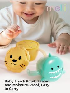melii | Baby Portable Splash-Proof Snack Box with Lid