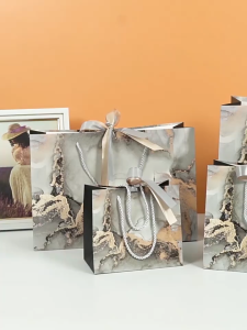 Paperbag Premium Marble Berpita | Paperbag Motif Marmer Bird Flower | Tas Kado Ulang Tahun Wedding Gift | Kantong Hampers Tas Souvenir Hadiah Mewah