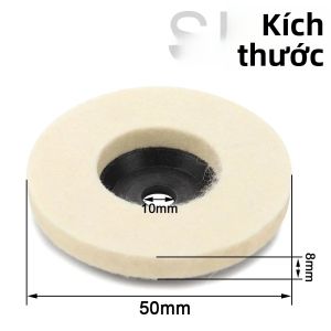 SIFANG 50mm/75mm Len Đánh Bóng Bánh Xe Cho Máy Mài Góc Nỉ Đánh Bóng Đĩa Cho Kim Loại Đá Cẩm Thạch Thủy Tinh Gốm 1 Máy Tính Mài Mòn Miếng Lót