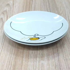 #3PCS MINIMALIST WHITE CERAMIC WARE VERSATILE SHALLOW & DEEP ROUND SAUCER / BOWL / SAUCE OR SOUP DISH#GD