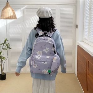 UISN MALL Fashion Womens Trend Nylon Schoolbags Waterproof Ladies Backpack Student Leisure Rucksack #B2980