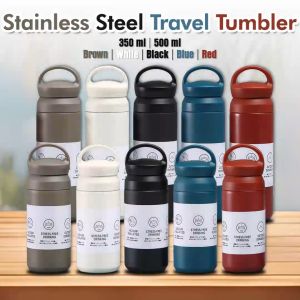 FMP Thermoflask Water Tumbler Vacuum Insulated Bottle with Handle Stainless Steel