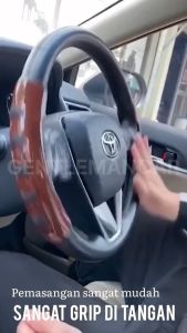 4D Gentleman Cover Sarung Stir Auto Transformation Premium Quality