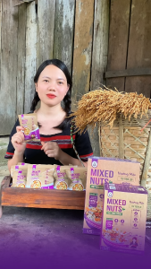 Granola Ngũ Cốc Mix Trái Cây sấy BH.NONG 500g ăn sáng lành mạnh dinh dưỡng