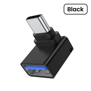 Olaf | Type C Male To USB 3.0 Female Adapter Type C To USB 90 Degrees Right Angled USB C Extension Connector for Laptop Tablet U-disk