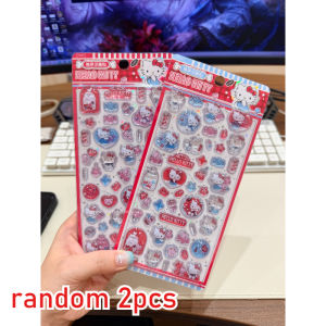 Sanrio | Kawaii Hellokitty 3D Drop Stickers Cute Phone Case Laptop Water Bottle Decorations Stickers School Stationery Supplies Girl Gift