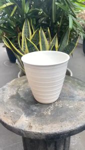 POT BUNGA TANAMAN TINGGI TAWON PIRUS PUTIH ORIGINAL BUDI JAYA PLASTIK