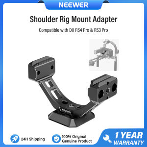 NEEWER Shoulder Rig Mount Adapter for DJI RS4 Pro & RS3 Pro Arca Type Quick Release Plate with NATO Rail GA030/GA030P