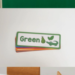 Colors Educational Flashcards For Kids Learning English Words Flash Cards - Teaching Colors Montessori Learning Toys for Kindergarten Preschool Education Classroom Wall Decoration Banner