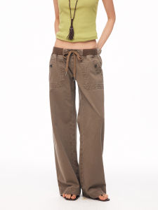 Utility Style Wide Leg Casual Pants