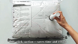 Vacuum Storage Bags Double-Zip Turbo Valve Airtight Protection Furniture Organization Storage Space Savers S M L Sizes