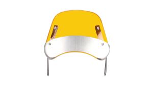 Universal 6.5-9.45 inci motosikal lampu depan cermin depan cermin angin hitam/jelas untuk Honda Kawasaki Suzuki