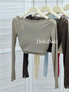 Unique Mesh Yoga Top Set: Women's High Elasticity Sensation Sports Bra with Chest Pad