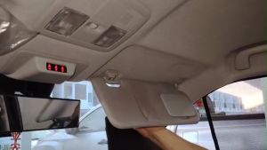 Car Storage Bag PU Leather Car Sun Visor Tissue Box Fur Glasses Box Multi -function Card Clip Tissue Bag