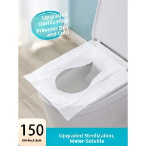 MONLEYTA | Disposable Toilet Seat Cover Travel Maternity Hotel Special Adhesive Stool Pad Patch Large Size Tourist Restroom