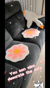 Round Flower Shaped Carpet  Anti-slip Soft Floor Mat Absorbent Bathroom Living Room Rug Decor Durable